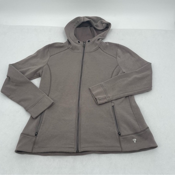 KUHL Women’s Freethinkr Hoodie full zip sweatshirt dusty purple size: Large - Picture 2 of 14